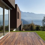 beautiful modern house with garden, outdoor